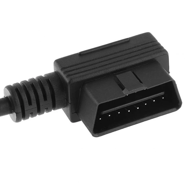 Alt view image 7 of 8 - OBD II OBD2 90 Degree 16 Pin Male to 2 16Pin Female Extended Connector Cable Adapter with 37CM Line for Auto Car Diagnostic Tool