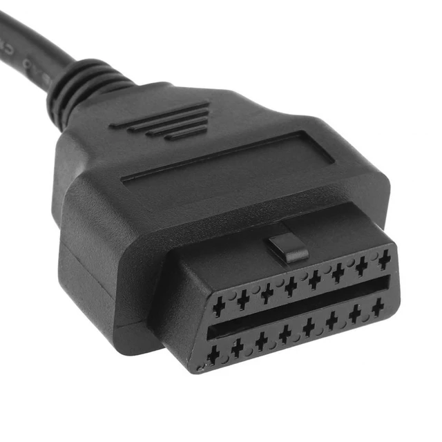 Alt view image 10 of 12 - OBDII OBD2 90 Degree 16 Pin Male to 4 16 Pin Female Extended Connector Cable Adapter with 36CM Line for Auto Car Diagnostic Tool