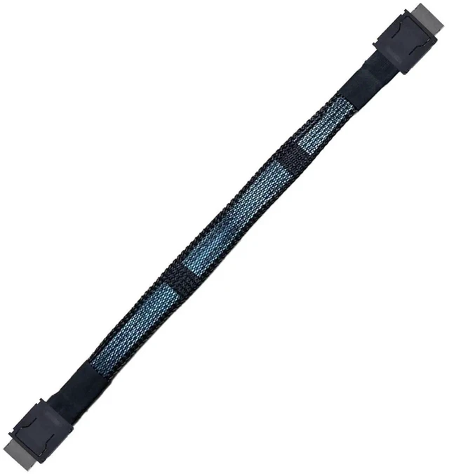Alt view image 18 of 19 - Oculink Cable PCIe 4.0 SFF-8611 4i Male Extension Cable for Oculink eGPU onexGPU Mini PC SSD, 0.6 feet (20 cm)