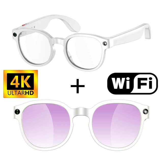 Alt view image 11 of 16 - AIMB-S1 AI Smart Glasses, Real-Time AI Translation & Simultaneous Interpreter, Voice Assistant, AI Image Recognition, 5MP Camera, 1080P Video Recording, AAC Speaker, 270mAh 3C Fast Charging Smart Gl