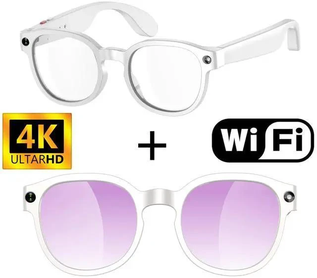 Alt view image 15 of 16 - AIMB-S1 AI Smart Glasses, Real-Time AI Translation & Simultaneous Interpreter, Voice Assistant, AI Image Recognition, 5MP Camera, 1080P Video Recording, AAC Speaker, 270mAh 3C Fast Charging Smart Gl