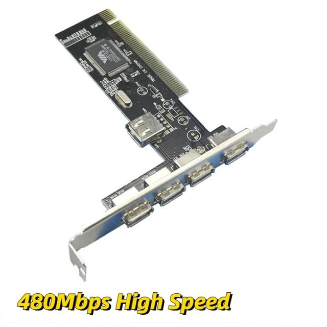 Alt view image 2 of 2 - USB 2.0 4 Port 480Mbps High Speed VIA HUB PCI Controller Card Adapter PCI Cards for Vista Windows ME XP 2000 98 SE Hot Sale