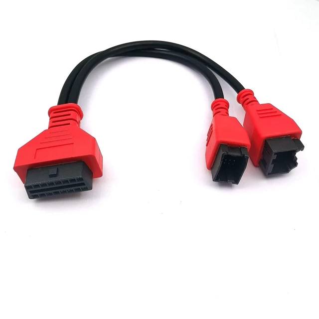 Alt view image 8 of 10 - DEVMO Cable Adaptor for Chry-sler Programming Cable 12+8 Cable Adaptor Connector Compatible with Autel MaxiSys MS908 MS906S 908S MS905