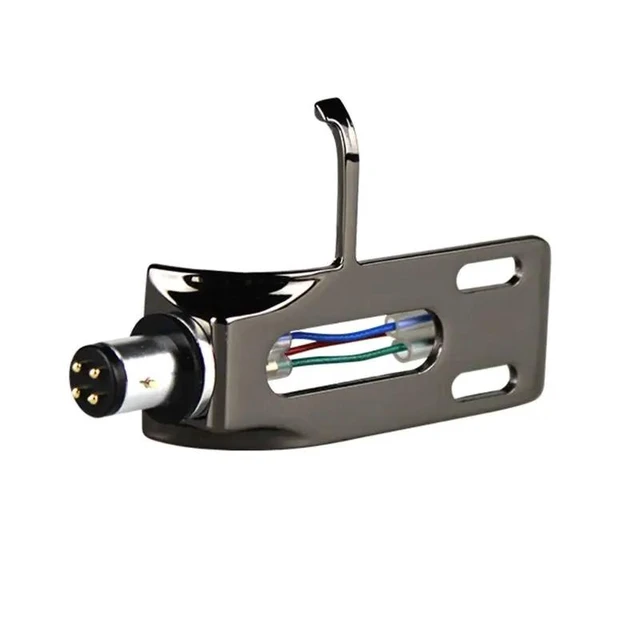 Alt view image 2 of 2 - 4 Pin Contacts Black Turntable Headshell For Technics For Turntables Fit Phono Turntables Headshells Accessories(Black)