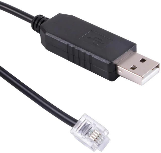 Alt view image 7 of 12 - USB to RS232 RJ10 4P4C Console Upgrade Cable for Meade HC 497 Autostar Audiostar,for Meade 505 Cable Replacement, for LX200 LX90 LX850 LX600 LX80 ETX125 ETX90 ETX80 LX65