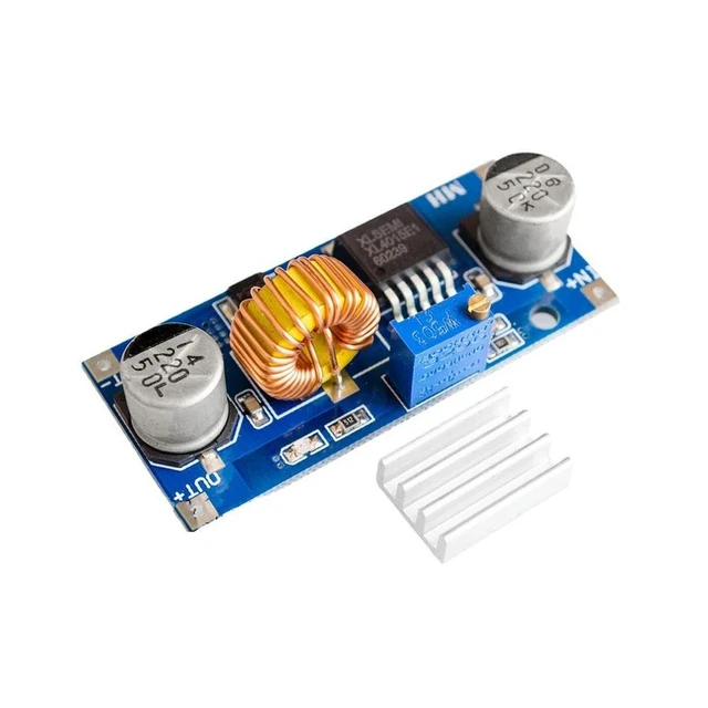Alt view image 8 of 9 - XL4015 DC-DC 4-38V to 1.25-36V Buck Power Supply Module 5A Step Down Adjustable Power Module LED Lithium Charger With Heat Sink