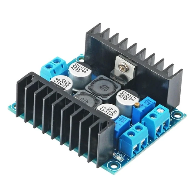 Alt view image 8 of 9 - DC5-40V to DC1.25-35V Dual Output Adjustable Step Down Power Supply Module 20W Buck Stabilization Power Supply Board LM2596S