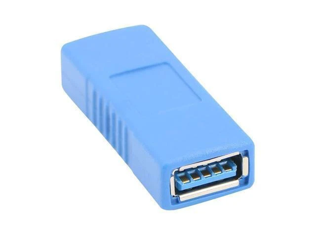 Alt view image 12 of 14 - USB 3.0 Connector Female to Female Adapter USB 3.0 Coupler Adapter Converter Bridge Extension Coupler (Pack of 3, Blue)