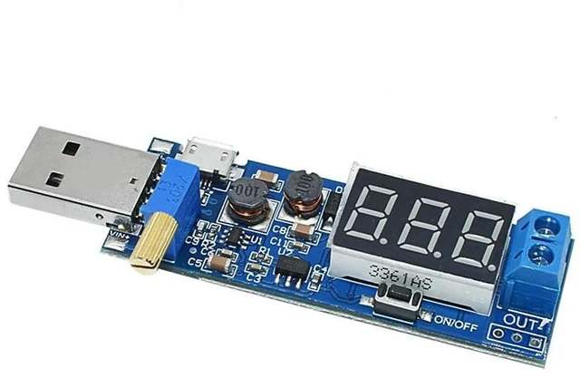 Alt view image 10 of 12 - USB Step up/down Power Supply Module DC DC Boost Buck Converter DC-DC 3.5V-12V Input to 1.2V-24V Output Adjustable Power Board
