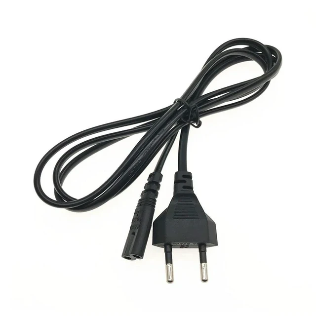 Alt view image 13 of 13 - 2Pin Prong EU to C7 Extension Cable Power Supply Cord IEC AC Power Cable Charging Cable for Laptop LED Light Flashlight