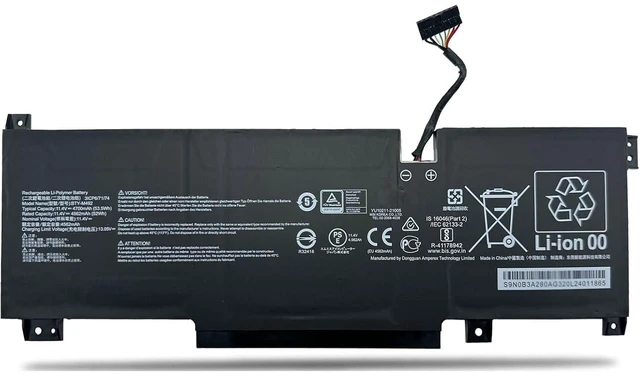 Alt view image 4 of 6 - HBFVG BTY-M492 Laptop Battery Replacement for MSI WF66 WF76 11UI 11UJ Katana GF66 11UD 12UG 12UX GF76 11UE 12UD Crosshair 15 17 A11UCK A11UDK A11UEK Pulse GL66 GL76 11UDK Sword 15 A11U Series (Black)