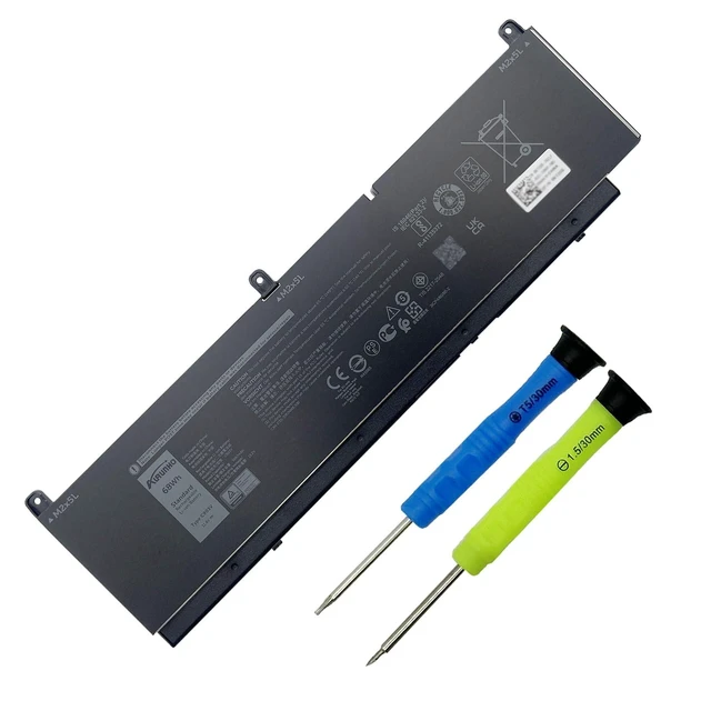 Alt view image 6 of 10 - AURUNHO C903V 68Wh Laptop Battery Replacement for Dell Precision 7760 7560 7550 7750 Series Laptop PKWVM 447VR 17C06 068N03 0CR72X 453-BBCP CR72X 11.4V