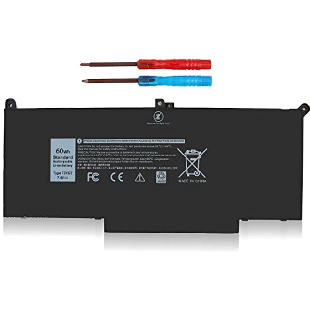 Alt view image 8 of 14 - 60Wh Latitude 7480 F3ygt Laptop Battery For Dell Latitude 7480 7490 7280 7290 7380 P29s002 P73g002 Dm3wc 0Dm3wc Dm6wc 2X39g Kg7vf 451-Bbye 453-Bbcf F3ygt