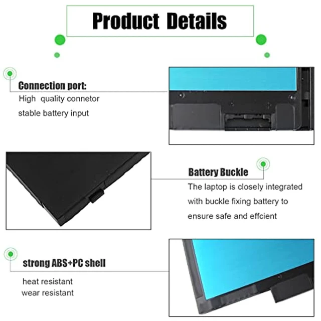 Alt view image 12 of 14 - 60Wh Latitude 7480 F3ygt Laptop Battery For Dell Latitude 7480 7490 7280 7290 7380 P29s002 P73g002 Dm3wc 0Dm3wc Dm6wc 2X39g Kg7vf 451-Bbye 453-Bbcf F3ygt