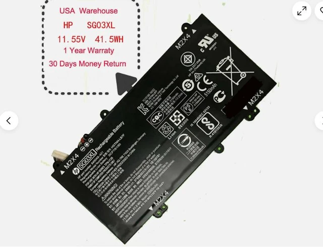 Alt view image 3 of 4 - Original SG03XL Battery For HP M7-U009DX HSTNN-LB7E TPN-I126 3ICP7/61/80 SG03XL