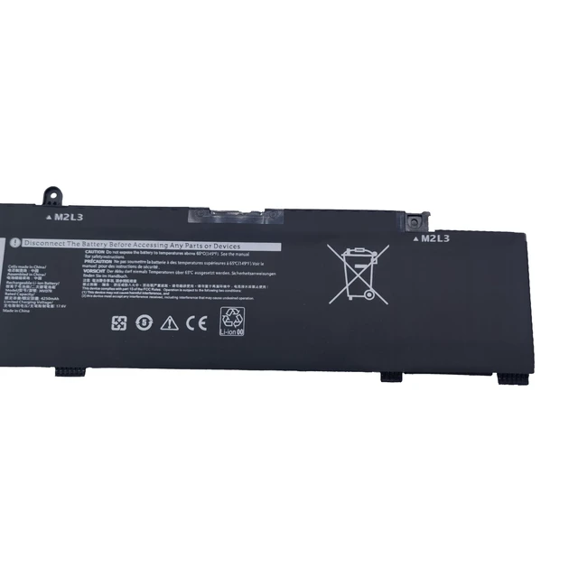 Alt view image 9 of 10 - MV07R Laptop Battery Replacement for Dell G3 15 3500 3590 3700 3790 G5 15 5500 5505 SE Series JJRRD 0JJRRD 266J9 72WGV 072WGV W5W19 0W5W19 PN1VN M4GWP - 15.2V 68Wh
