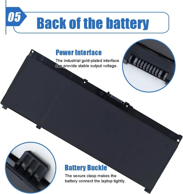 Alt view image 12 of 12 - Dentsing SR04XL SR03XL 917724-855 Laptop Battery Replace for HP Omen 15 15-CE0XX 15-DC0XX 15-CE198WM 15-CE015DX Pavilion 15-CB0XX 15-CB041NR 15-CX0056WM Series l08855-855