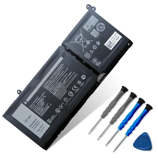Alt view image 8 of 14 - 41Wh G91J0 Laptop Battery Compatible with Dell Latitude 3320 3330 3420 3520 Inspiron 3510 3511 3515 3520 3525 3530 5410 5415 5418 5420 5430 14 Plus 7420 2-in-1 Vostro 5620 5625 Series 11.25V 3467mAh