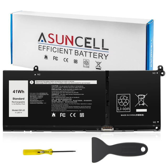 Alt view image 8 of 14 - G91J0 41Wh Battery Replacement for Dell Latitude 3320 3330 3420 3520 Inspiron 3510 3511 3515 3525 3530 5310 5410 5418 5510 5515 5518 14 Plus 7420 7415 2-in-1 Vostro 5620 5625 V6W33 TN70C 11.25V