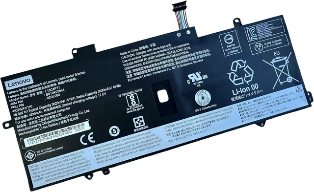 Alt view image 5 of 8 - LE NO VO L18C4P71 L18L4P71 L18M4P72 15.36V 51Wh 4-Cell Battery work for ThinkPad X1 Carbon Gen 7 (2019 year),X1 Carbon Gen 8 (2020 year),X1 Yoga Gen 4 (2019 year ),X1 Yoga Gen 5 (2020 year) Laptops