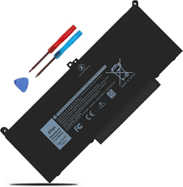 Alt view image 8 of 14 - 7490 F3YGT Laptop Battery for Dell Latitude 12 13 14 7000 7280 7290 7380 7390 7480 7490 E7480 E7490 E7280 E7290 E7390 Battery