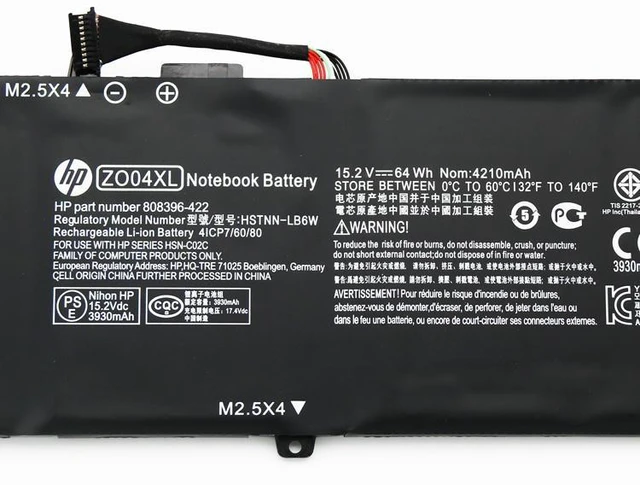 Alt view image 5 of 6 - Genuine ZO04XL Battery For HP Zbook Studio G3 HSTNN-CS8C HSTNN-C88C HSTNN-LB6W