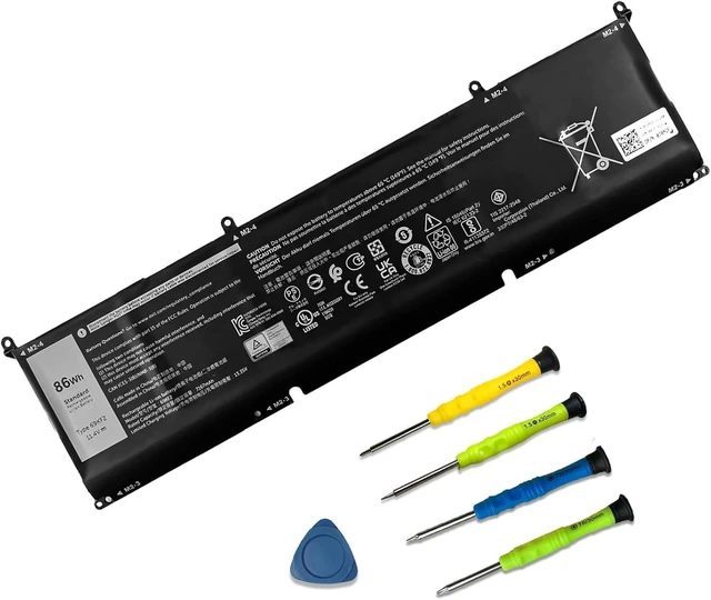Alt view image 5 of 8 - 69KF2 86Wh Battery Replacement for Dell XPS 15 9500 9510 9520 G15 5510 5511 5515 5520 5521 Precision 5550 5560 5570 G5 G7 G16 Alienware M15 R3 R4 R5 R6 R7 M17 R3 R4 Inspiron 7510 7610 7620 P87F 8FCTC