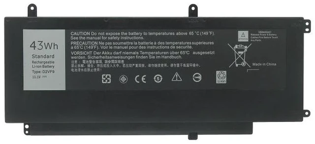 Alt view image 6 of 8 - 43Wh D2VF9 battery for dell Inspiron 15 7547 7548 14-5459