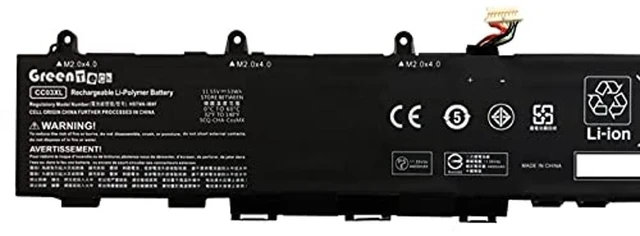 Alt view image 4 of 4 - GreenTech L78555-005 CC03XL Replacement Battery for HP Elitebook 830 835 840 G7 G8, Probook 635 Aero G7 G8, ZBook Firefly 14 G7 G8 11.55V 53WHR HSTNN-LB8Q L77608-421 L77608-2C1 CC03053XL-PL