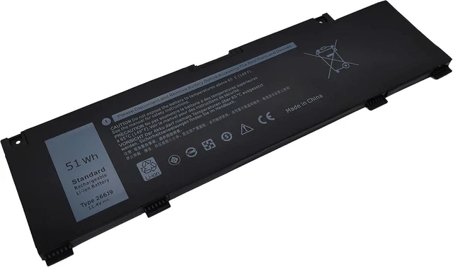 Alt view image 11 of 12 - Fully., Fully 266J9 Replacement Laptop Battery Compatible with Dell G3 3590 3500 G5 5500 5505 Inspiron 5490 Series Notebook 0M4GWP M4GWP 0PN1VN PN1VN - 11.4V 51Wh4255mAh