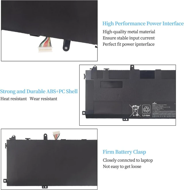 Alt view image 9 of 12 - L29184-005 SU06XL Laptop Battery Replacement for HP Spectre X360 15-DF 15T-DF 15T-DF100 15-DF0013DX 15-DF0XXX 15-DF1XXX 15-df1033dx 15-DF0033DX 15-DF1043DX 15-DF0043DX 15-DF0070NR L29048-271