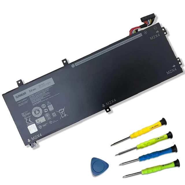 Alt view image 6 of 10 - SUNNEAR H5H20 Battery Replacement for Dell XPS 15 9550 9560 9570 9590 Precision 5510 5520 5530 5540 Inspiron 7501 7590 7591 Series Laptop 6GPTY 62MJV M7R965D91C 56Wh 11.4V 4946mAh