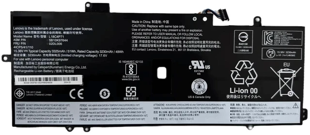 Alt view image 3 of 4 - New Genuine L18C4P71 L18L4P71 Battery for Lenovo ThinkPad X1 Carbon 7th GEN 201