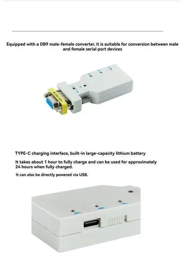 Alt view image 5 of 6 - Universal Serial Port Bluetooth Adapter BT578 V3 RS232 Male And Female Head Master-Slave Total Station