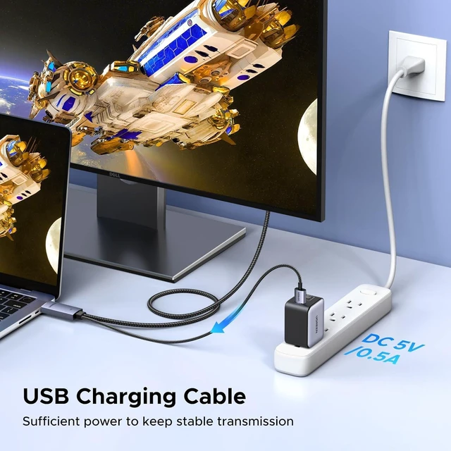 Alt view image 5 of 7 - UGREEN 4K@60Hz Bidirectional HDMI to Displayport Cable Male to Male Adapter DP 1.2, HDCP 2.2, HDMI 1.4 4K@30Hz High Speed for Laptops, PC Compatible with Switch 2/PS5/Xbox/AMD/NVIDIA/Monitor, 6.6FT