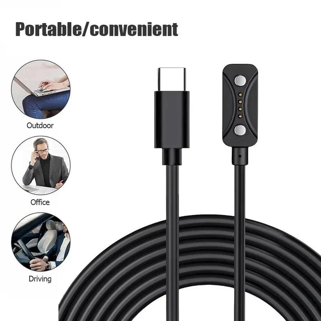 Alt view image 3 of 3 - JAENFONG USB C Charging Cable Cord 1M Charger Cable Replacement Charger Cord Portable Power Adapter for Polar Vantage M3/Polar Vantage V3