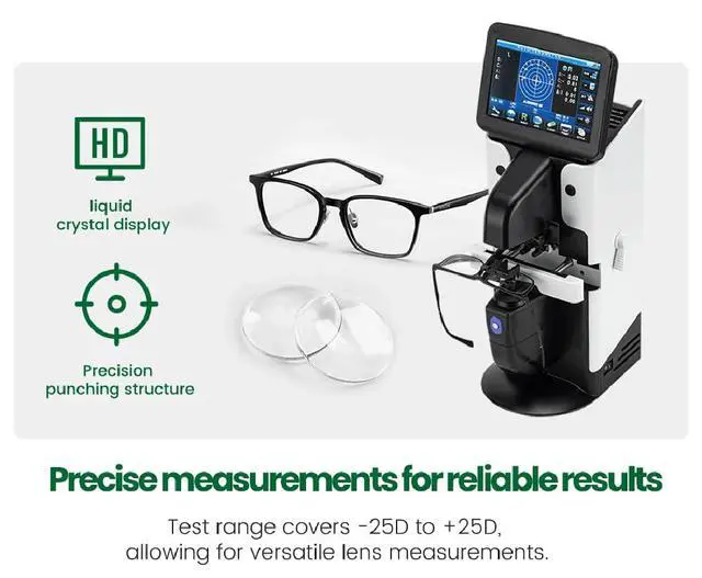 Alt view image 5 of 7 - AMUREKE LCD Lensometer Focimeter Lens Meter 7-inch Screen Touch Screen Focimeter New Digital Auto PD UV Printer PD Meter JD-2600A