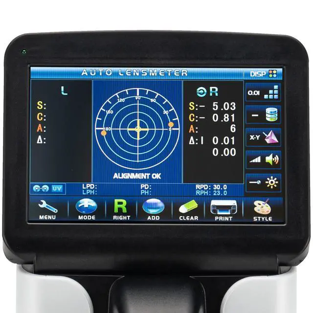 Alt view image 2 of 7 - AMUREKE LCD Lensometer Focimeter Lens Meter 7-inch Screen Touch Screen Focimeter New Digital Auto PD UV Printer PD Meter JD-2600A