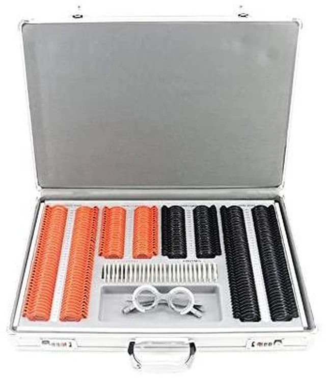 Main image of 266 Pcs Optical Lens Optical Optometry Rim Case Kit Set Plastic Ring Trial Lens Set Aluminum Case Box Trial Frame