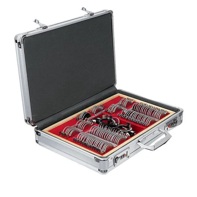 Alt view image 3 of 7 - AMUREKE JS-104 Optometry Equipment Trial Lens Set Case Red Velvet Free Trial Frame 104 Lens Case