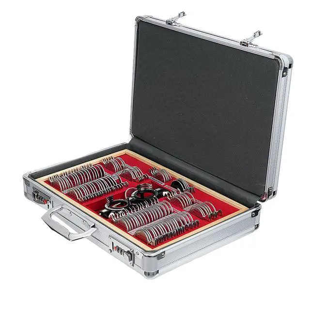 Alt view image 4 of 7 - AMUREKE JS-104 Optometry Equipment Trial Lens Set Case Red Velvet Free Trial Frame 104 Lens Case