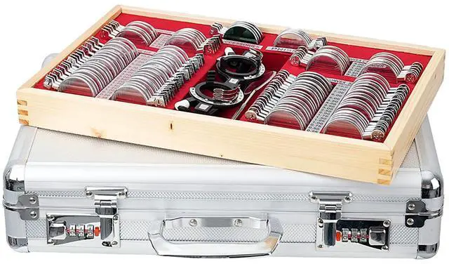 Alt view image 5 of 7 - AMUREKE JS-104 Optometry Equipment Trial Lens Set Case Red Velvet Free Trial Frame 104 Lens Case