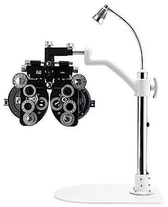 Main image of AMUREKE Simple Ophthalmic Phoropter Arm Bracket Table Stand with Top Lamp Vision Tester Support Desktop Use with Light