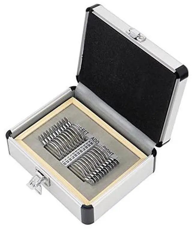 Main image of AMUREKE 22PC Optical Trial Lens Set Optical Equipments Progressive Trial Lens Set Aluminium Tray and Case Ophthalmic