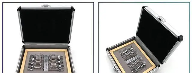 Alt view image 4 of 5 - AMUREKE 22PC Optical Trial Lens Set Optical Equipments Progressive Trial Lens Set Aluminium Tray and Case Ophthalmic