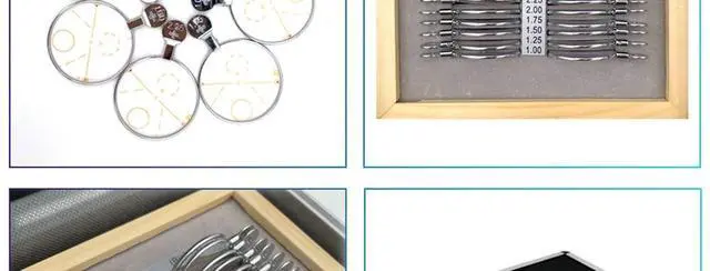 Alt view image 5 of 5 - AMUREKE 22PC Optical Trial Lens Set Optical Equipments Progressive Trial Lens Set Aluminium Tray and Case Ophthalmic