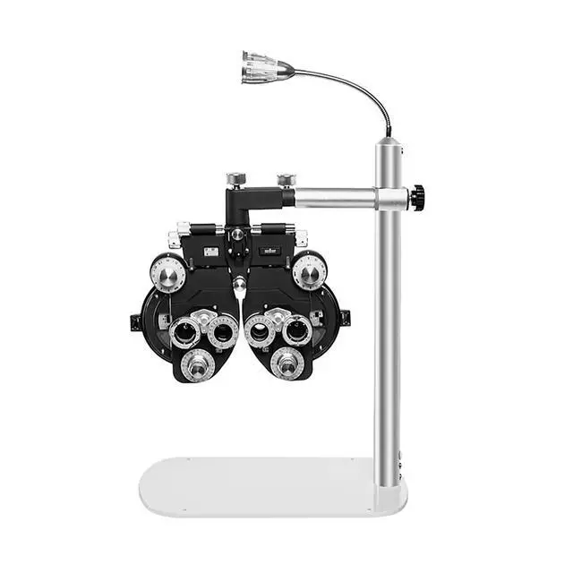 Alt view image 4 of 5 - Phoropter Stand Vision Tester Arm Support Desktop Use, Simple Ophthalmic Phoropter Arm Bracket Table Stand with Light