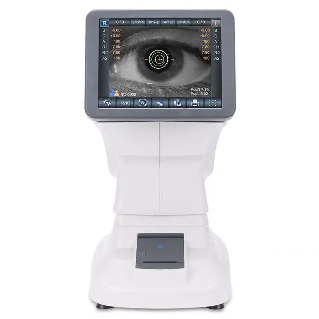 Alt view image 4 of 6 - AMUREKE Fully Automatic Refractometer Keratometer and Optometry Optical Equipment Refractor for Optometrist Clinics and Ophthalmologists (White)