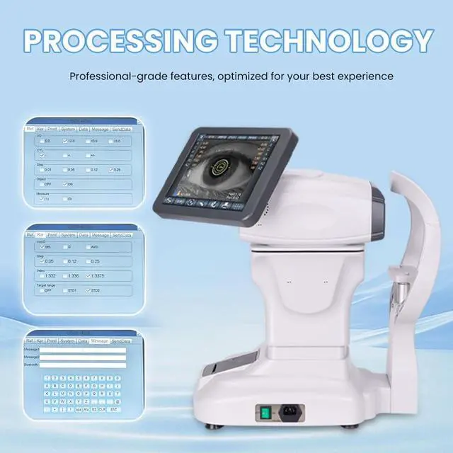 Alt view image 6 of 6 - AMUREKE Fully Automatic Refractometer Keratometer and Optometry Optical Equipment Refractor for Optometrist Clinics and Ophthalmologists (White)