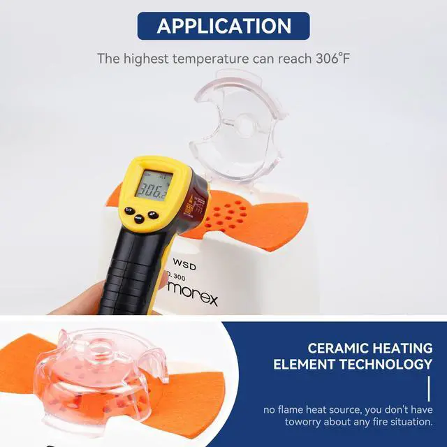 Alt view image 4 of 7 - AMUREKE Frame Warmer Eyeglass Frame Heater Optical Hot Air Frame Adjuster212-306 with Time Controller, for Non-Metal Spectacle Frames Appliance with CE 110V